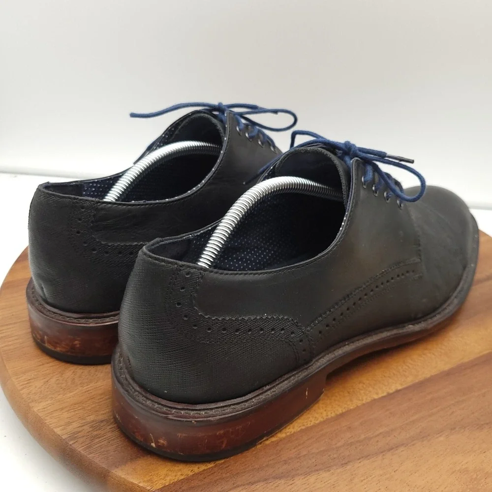 Winthrop‎ Braxton Oxford Shoes Mens Size 12 Black Leather